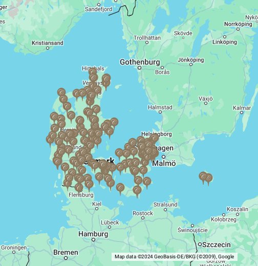 der Traktor bjerg Danmark ur-forhandlere - Google My Maps