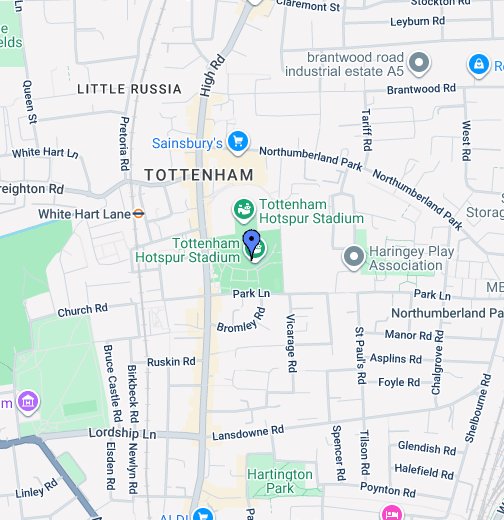 White Hart Lane Map White Hart Lane - Google My Maps