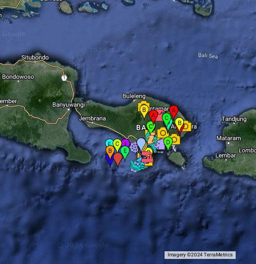 Hotel Accommodation Bali Map - Google My Maps