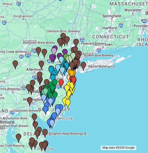 Breweries of New Jersey - Google My Maps