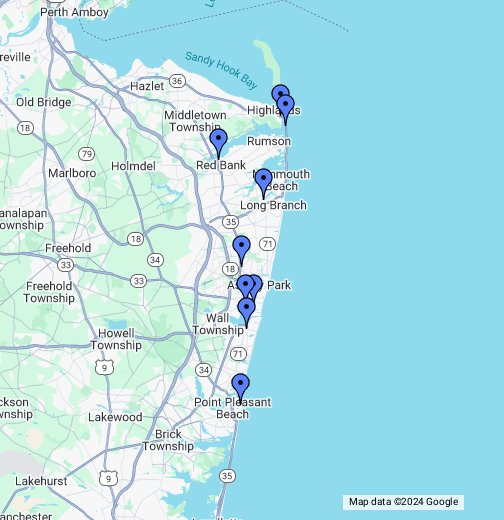 Collection 92+ Images map of new jersey beaches with boardwalks Sharp