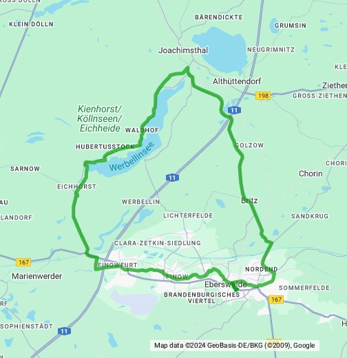 Werbellinsee-Rundfahrt - Google My Maps