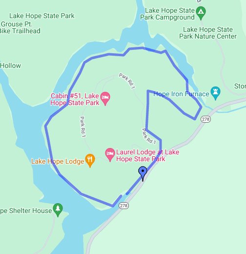Lake Hope State Park Google My Maps