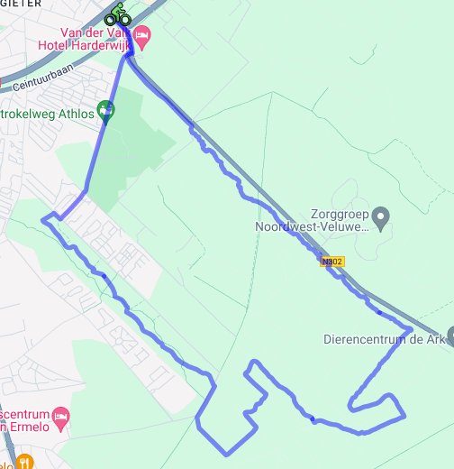 Vermelden oppakken moe Mtb route Harderwijk via www.mtbaction.nl - Google My Maps