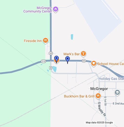 McGregor, MN Google My Maps