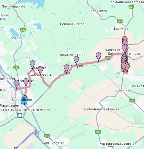 Circuit 35 StLinLaurentides / StJérôme Google My Maps