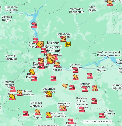 Карта семенов нижегородская