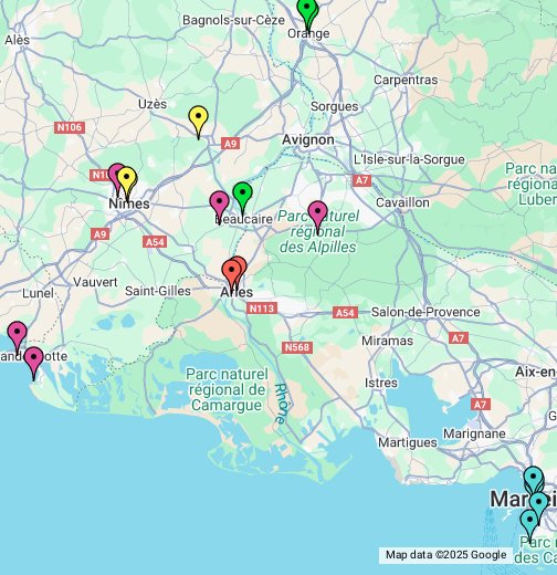 Provence 2009 Google My Maps