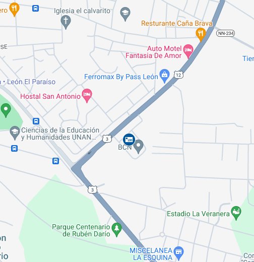 Bancos en León, Nicaragua - Google My Maps