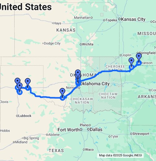 Driving directions to Amarillo, TX Google My Maps