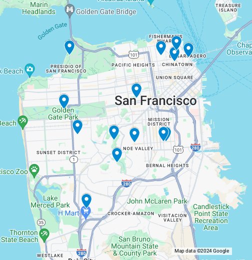 google maps walking tour san francisco