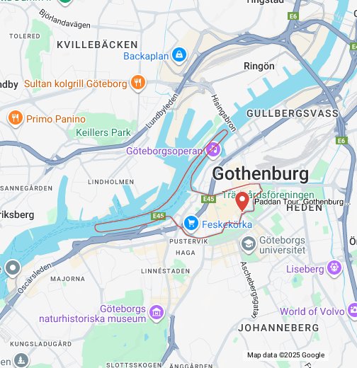 Paddan Tour Kungsportsplatsen, Gothenburg Google My Maps