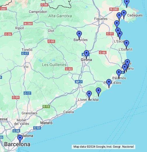 Costa Brava Webcam - Google My Maps