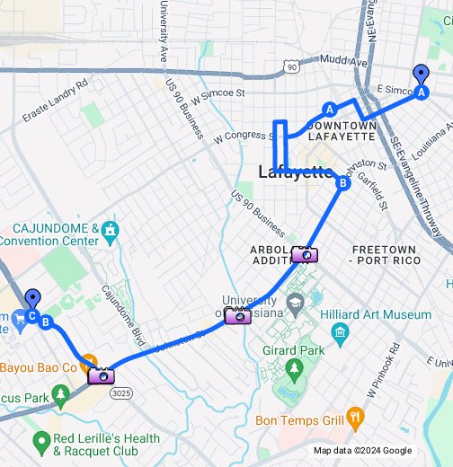 Lafayette Mardi Gras Parade Route Google My Maps