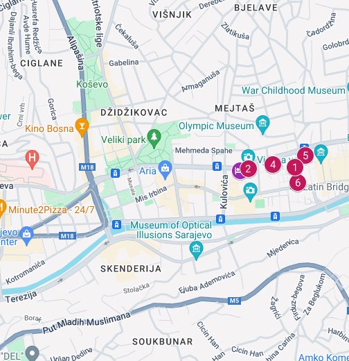 Sarajevo tourism - Google My Maps