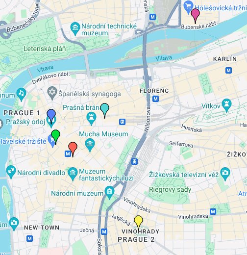 Christmas Markets In Prague Google My Maps