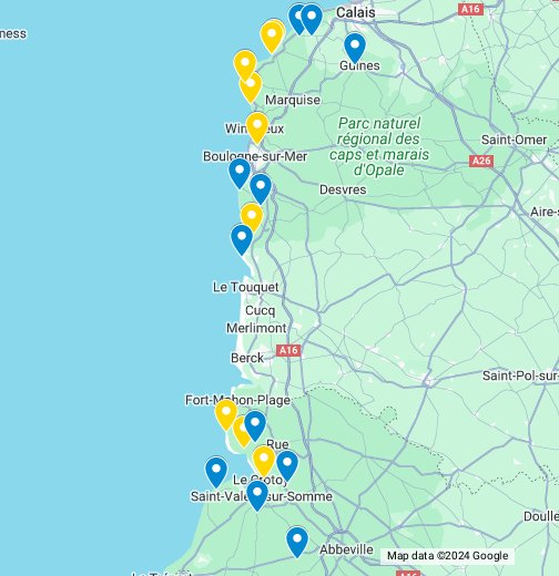 Baie de Somme - Cote d'Opale - Google My Maps