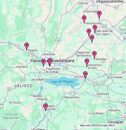 Jalisco Google My Maps