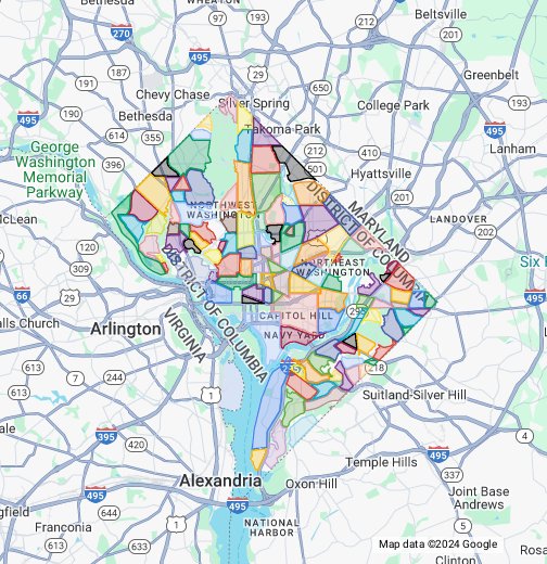 Washington DC neighborhoods - Google My Maps