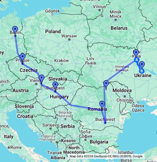Eastern Europe Google My Maps
